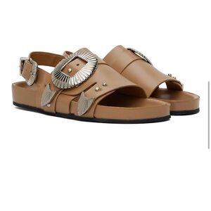 TOGA Pulla beige western sandal size 36